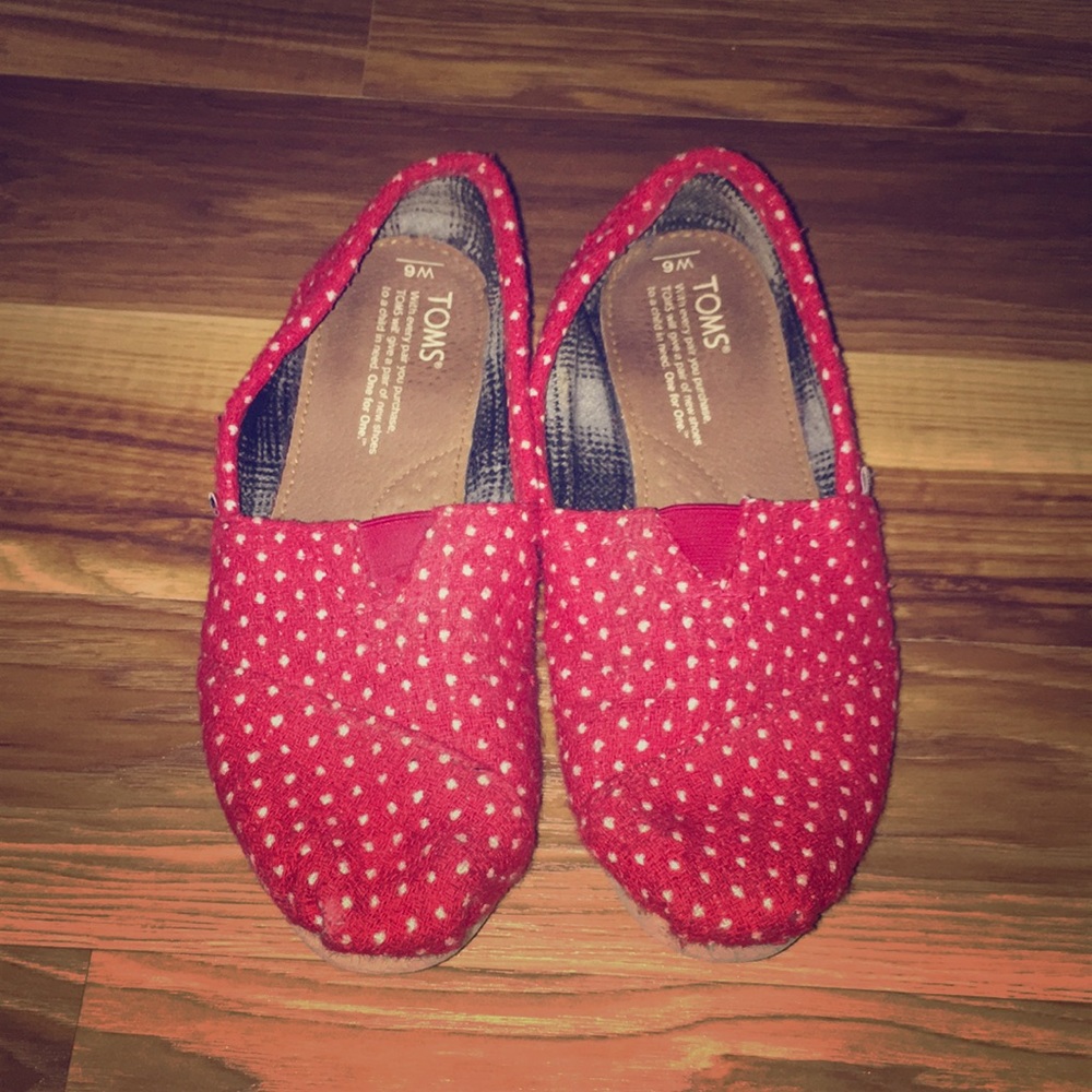 Red Polkadot Classic Toms